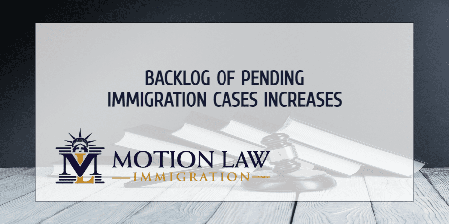 Number of pending immigration cases increases
