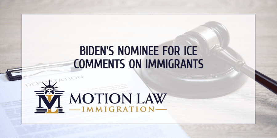 Biden's nominee to lead ICE talks about his future duties