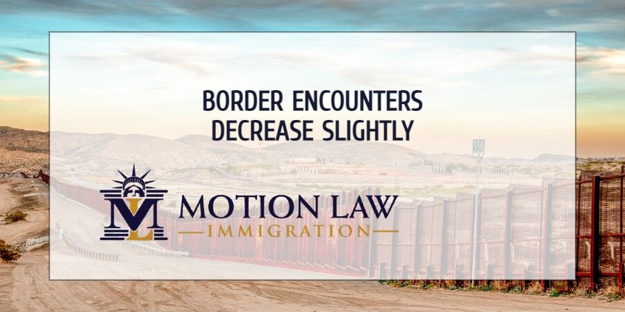 Border encounter rates decline