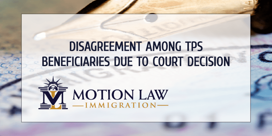 TPS holders against the courts decision