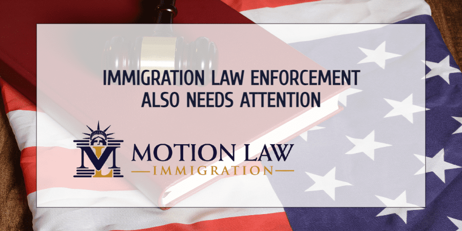 Improving immigration enforcement is also a priority