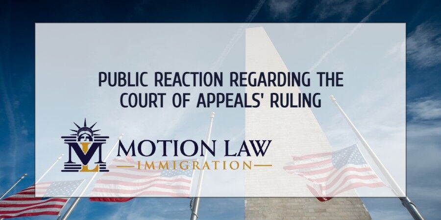 American public reacts to the Court of Appeals' ruling