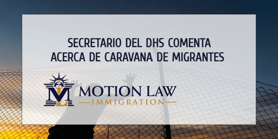 Alejandro Mayorkas, el secretario del DHS, comenta acerca de la caravana de migrantes