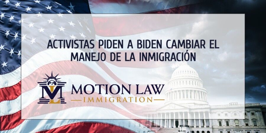 Activistas demócratas reclaman a Biden por su manejo de la inmigración