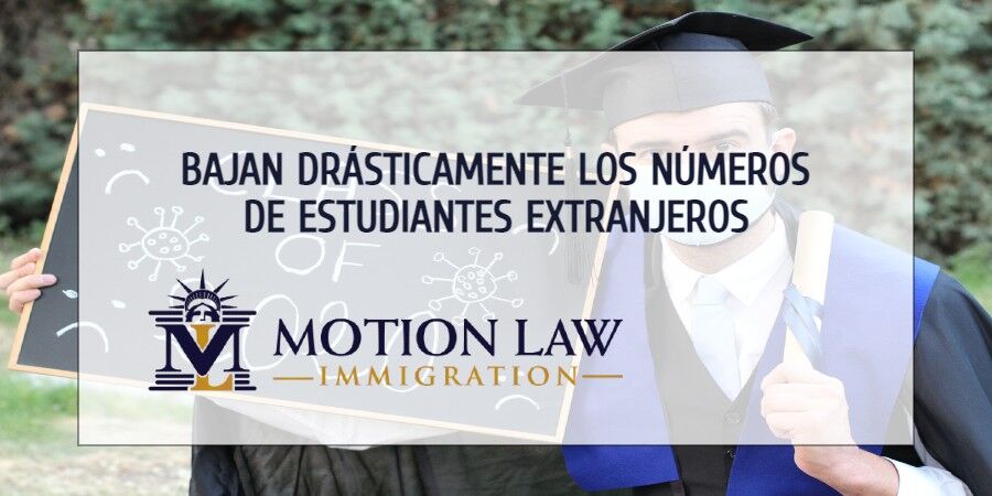 Reducción en la matrícula de estudiantes extranjeros