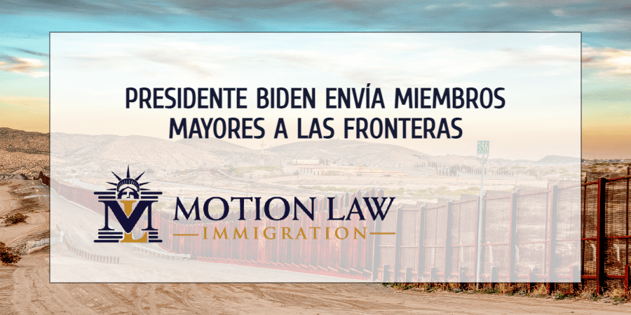 Biden envía miembros mayores a supervisar situación en las fronteras