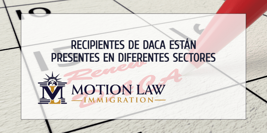 Los recipientes de DACA hacen parte de múltiples sectores