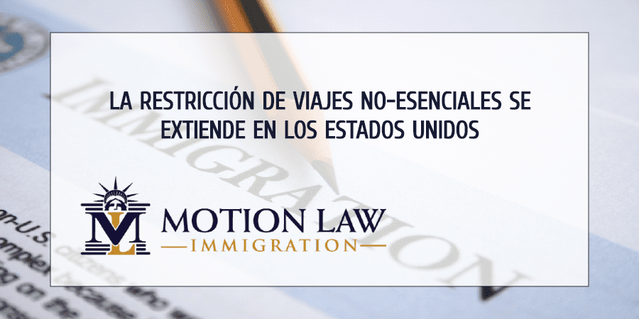 Restricción fronteriza se extiende por otros 30 días