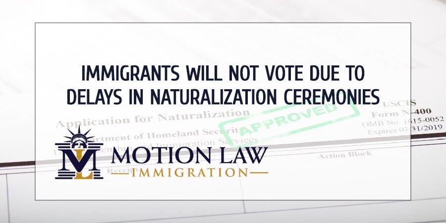 Thousands of immigrants can't vote due to delays in naturalization ceremonies