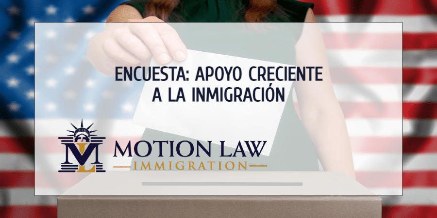 Encuesta revela que hay un creciente apoyo a la inmigración