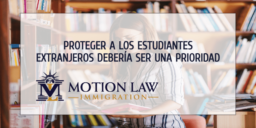 ¿Por qué es importante proteger a los estudiantes extranjeros?