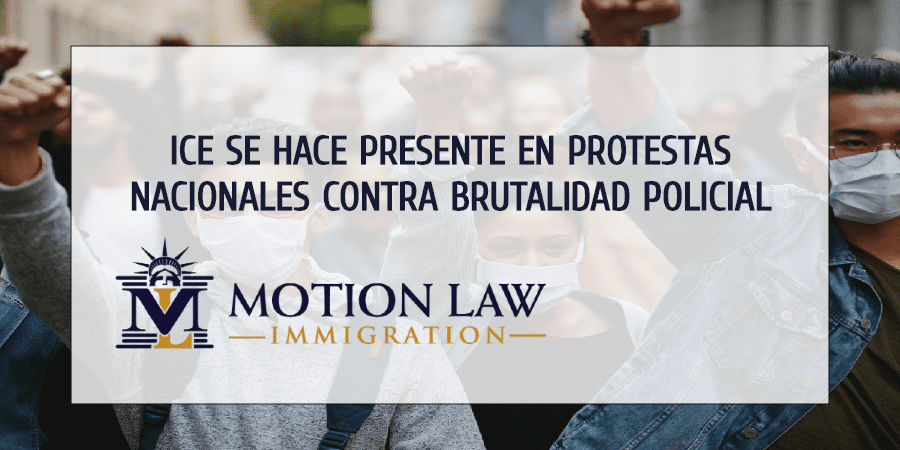 ICE pide documentación legal en algunas de las protestas nacionales actuales