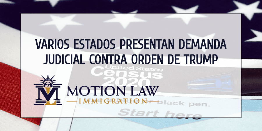 35 estados presentan demanda contra política de Trump en censo nacional