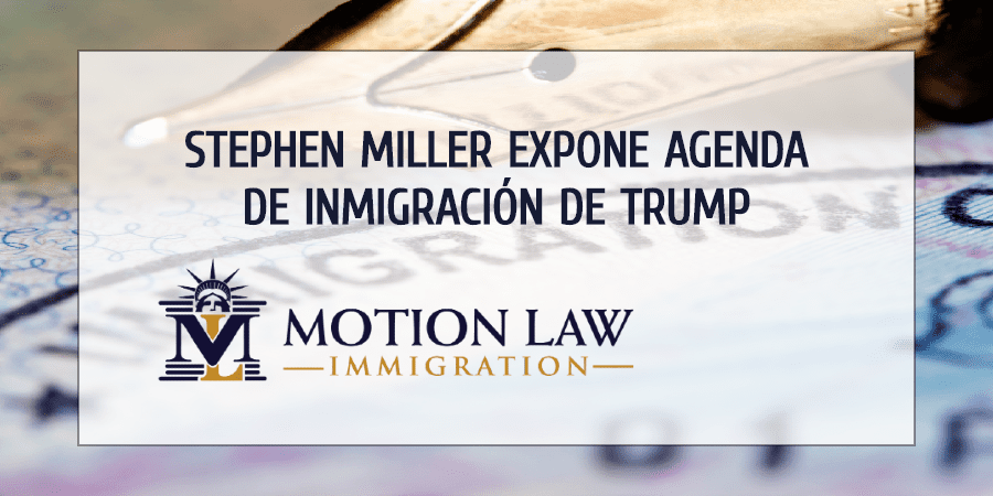 Miller comenta acerca de las órdenes ejecutivas migratorias