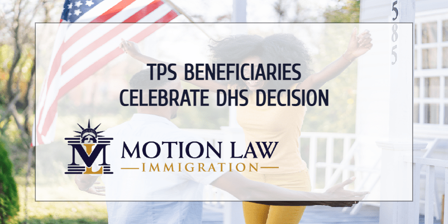 TPS beneficiaries relieved by DHS decision