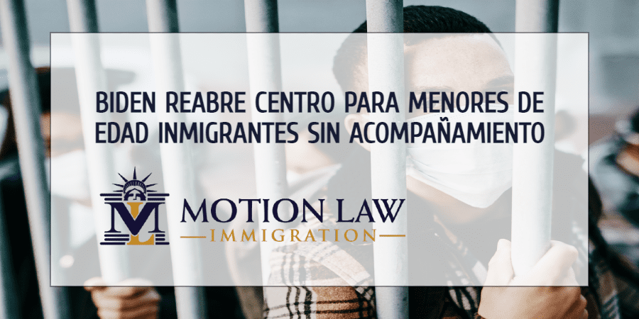 Biden reabre centro de detención de menores de edad inmigrantes