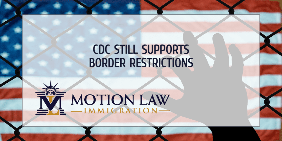 CDC issues statement supporting border restrictions