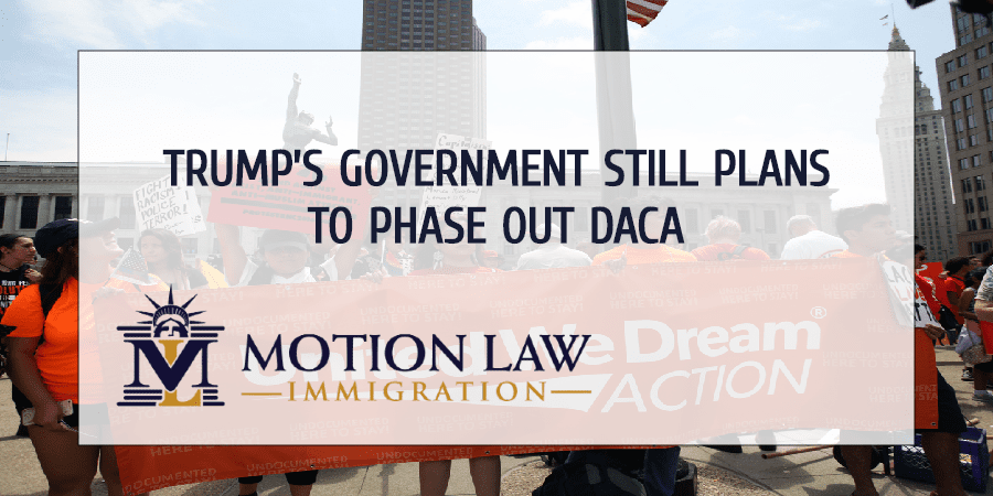 Trump wants to continue fighting against DACA