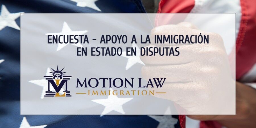 Estadounidenses apoyan la inmigración en estados en disputa