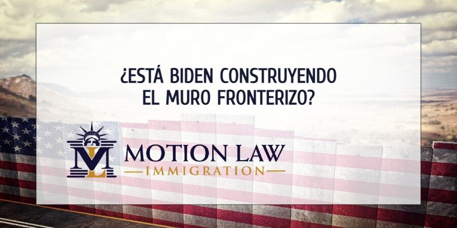 ¿Biden continuó con la construcción del muro fronterizo?