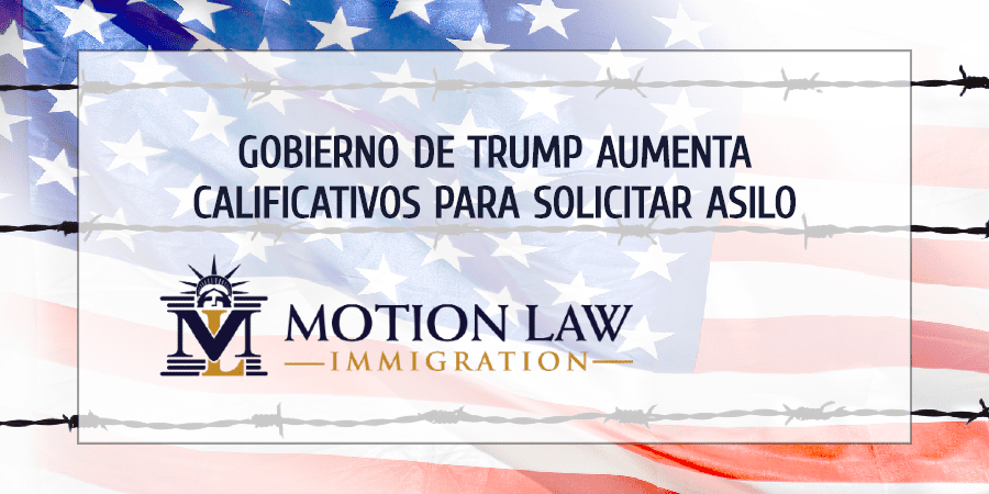 Incrementan restricciones para solicitudes de asilo en USA