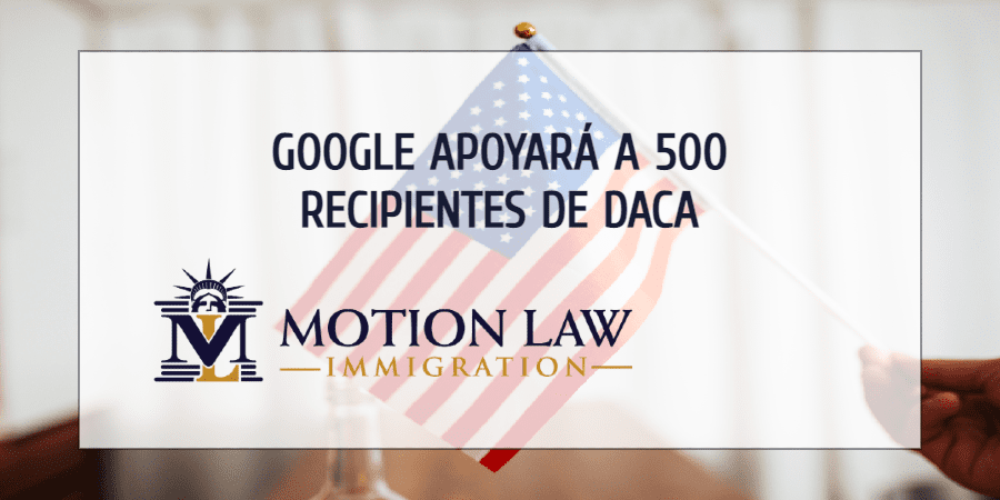 Google financiará las aplicaciones de empleo de recipientes de DACA