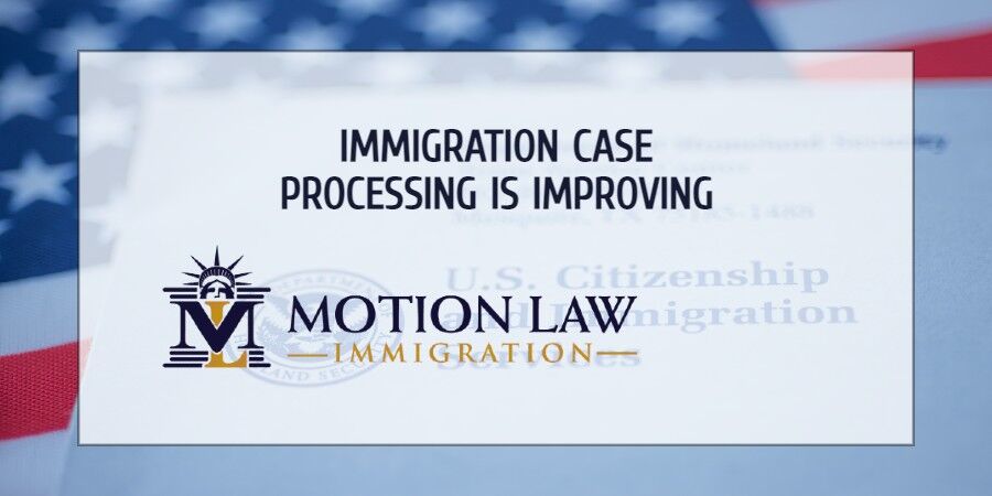 Immigration case processing improving