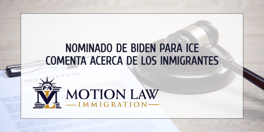 Nominado de Biden para liderar ICE habla de sus futuras labores