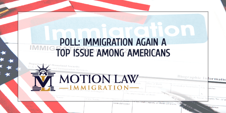 Poll reveals that immigration is again a top issue