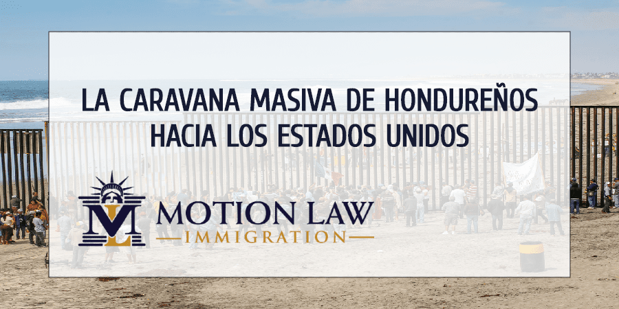 Caravana de Hondureños planea cruzar las fronteras de USA ilegalmente