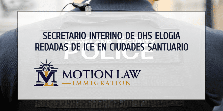 Chad Wolf elogia resultados de operativos de ICE en ciudades santuario