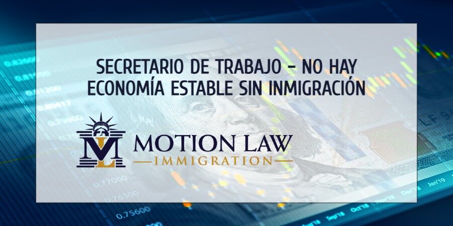 Secretario de trabajo comenta acerca de la inmigración