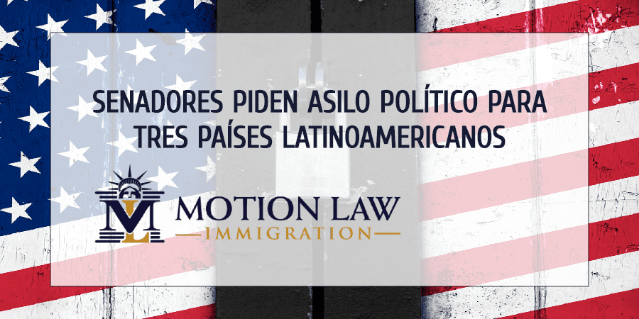 Senadores piden asilo para Venezuela, Nicaragua y Cuba