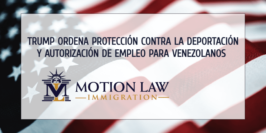 Presidente Trump otorga estatus legal a Venezolanos antes de abandonar el cargo