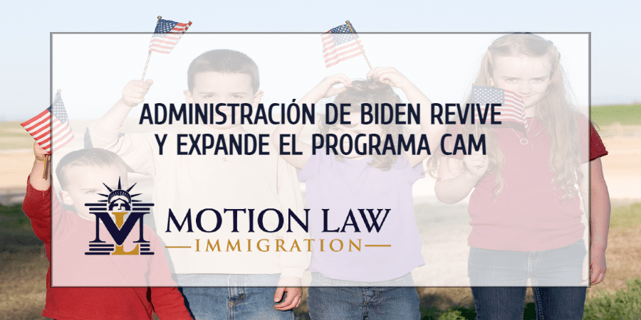 Biden empezará a recibir aplicaciones para el programa CAM