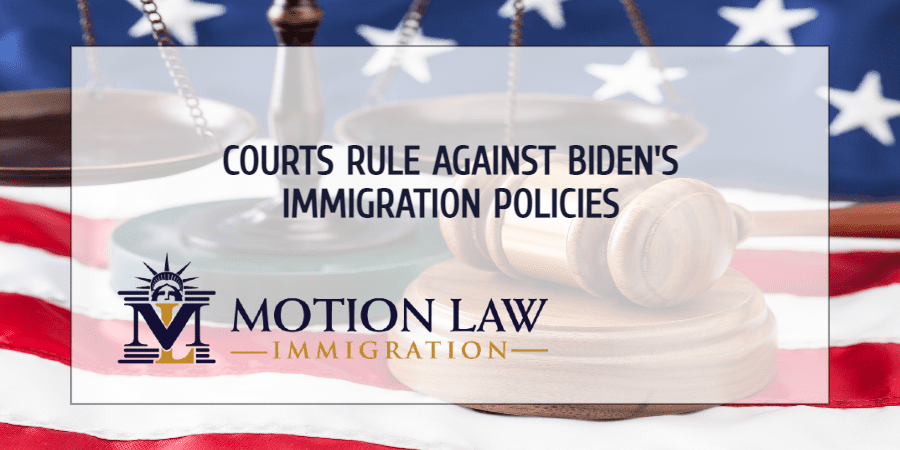 Several Courts intervene in Biden's immigration plans