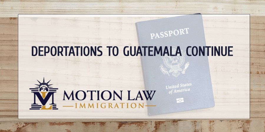 The US resumes deportations to Guatemala