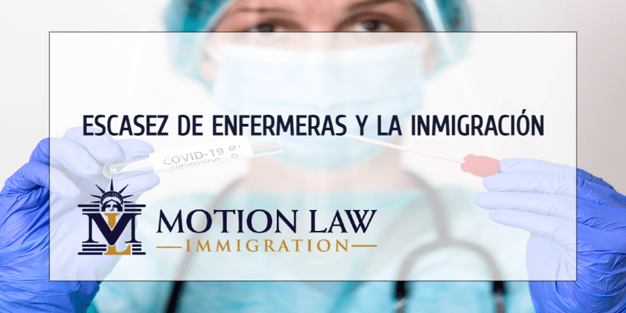 La inmigración podría ser la solución para reducir la escasez de enfermeras