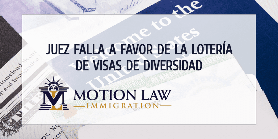 Juez ordena a gobierno de Trump emitir Tarjetas Verdes de lotería de visas de diversidad