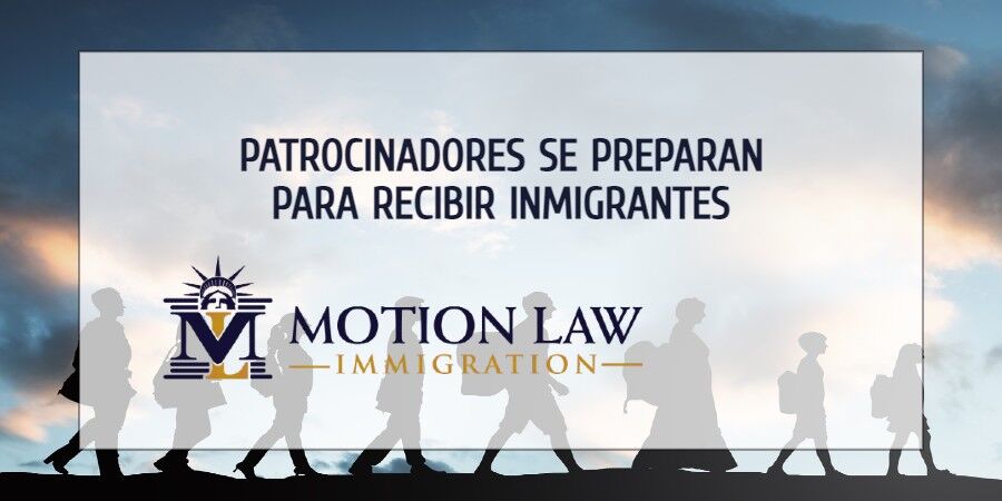 Patrocinadores estadounidenses dan la bienvenida a migrantes