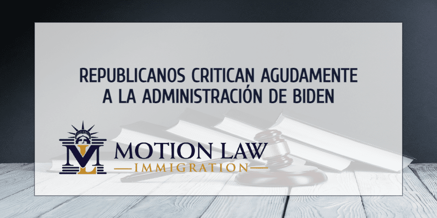 Republicanos culpan a la administración de Biden por la situación fronteriza actual