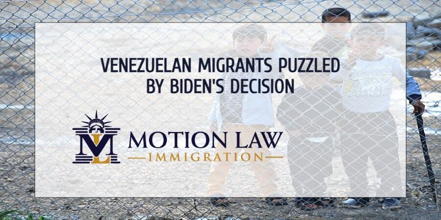 Venezuelan migrants comment on Biden's measure