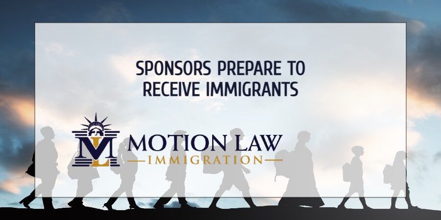American sponsors welcome migrants